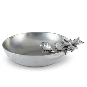 Bol en métal de luxe avec finition martelée, bol décoratif de prestige, bol gravé or tendance, fabriqué par Zahid Exports Inde, plaqué - Product Image 3