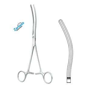 Pinzas de abrazadera intestinal Kocher de acero inoxidable de alta calidad curvadas 22cm/8,75 "Fabricante de instrumentos quirúrgicos - Product Image 5