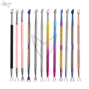 ที่ดันเล็บโลหะแบบมืออาชีพอุปกรณ์ทำเล็บมือดันผิวที่ตายแล้วที่ดันหนัง - Product Image 3