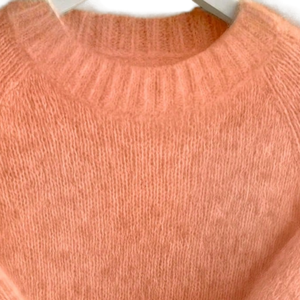 Pull en mohair doux pour femme, col rond, manches longues, coupe ample, chaud, décontracté, léger, en laine duveteuse, tendance hiver - Product Image 5