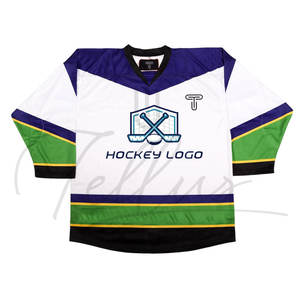 Jersey de Hockey sobre Hielo Personalizado para Hombre, Último Estilo para Adultos, Más Vendido, 100% Poliéster, Secado Rápido, Transpirable, Logotipo Personalizado - Product Image 6