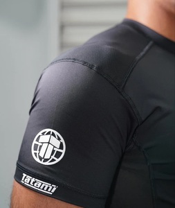 Rash Guard à impression numérique à séchage rapide pour adultes hommes demi-manche Rush Guard Stretch Fitness - Product Image 5