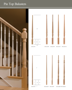 Rénovation d'escalier à l'architecture haut de gamme Décoration intérieure élégante rustique moderne Balustre d'escalier en bois massif de haute qualité - Product Image 2