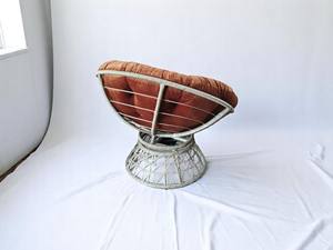 Modern Swivel Chair with Fast Delivery <b>Poly</b> <b>Rattan</b> <b>Garden</b> Swing Outdoor <b>Furniture</b> Aluminum Frame Patio Swings Cushion Included - Product Image 5