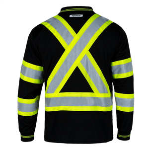 Camiseta de Seguridad Profesional ANSI ISEA 107 con Franjas Reflectantes de Alta Visibilidad, Ropa de Trabajo de Manga Corta - Product Image 6
