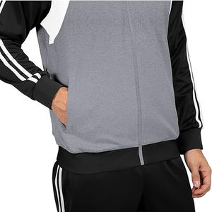 Diseño de logotipo personalizado Ropa de calle al aire libre de secado rápido Ropa deportiva Conjunto de chándal duradero Unisex Invierno Hip Hop Patchwork - Product Image 3