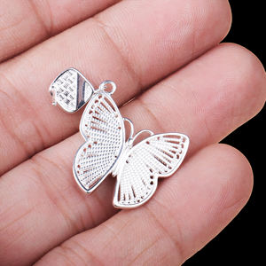 Butterfly Shaped 925 <b>Sterling</b> <b>Silver</b> Drop Earring for Her Designer <b>Silver</b> Earring Jewelry for Her Wholesaler Manufacturer - Product Image 6