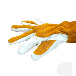 Long Split Leather Welding <b>Gloves</b> Heavy-Duty Safety <b>Gloves</b> with Reinforced <b>Finger</b> and Palm Heat Resistant for Work - Product Image 3