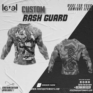 Rushguard Rash Guard Personnalis Rash Guard Personnalis Entirement Sublimation Rash Guards - Product Image 4
