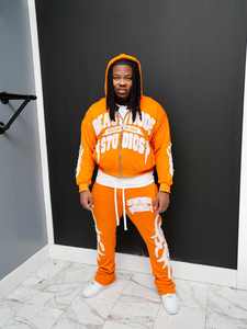 New Design Heavyweight Cotton Two Piece Sets Sweatsuits Custom Embroidery logo <b>Patched</b> Mens Applique Tracksuits Set - Product Image 5