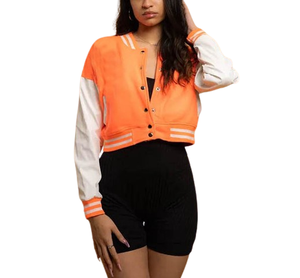 2024 veste d'université en laine personnalisée pour femmes nouveau Design avec patchs personnalisés broderie respirant tricoté veste d'université de culture - Product Image 5