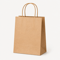 Sacs en papier kraft personnalisés en gros avec poignées, sacs en papier écologiques imprimés pour emballages cadeaux et achats