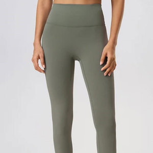 Venta al por mayor entrenamiento Fitness mujeres mallas cortas transpirable nuevo estilo Color sólido Fitness mujeres Yoga Leggings para gimnasio y Deportes - Product Image 6