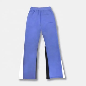 2024 nouveauté unisexe hommes pantalons de survêtement taille élastique 100% coton polaire côté vaporisateur lavé à l'acide empilé pantalon évasé - Product Image 5