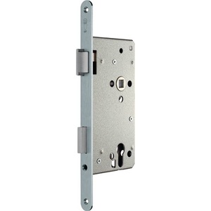 SSF Silver Rounded Front Door Mortise Lock DIN Right PZW 20/65/92/10 mm for <b>Storage</b> <b>Lockers</b> - Product Image 1