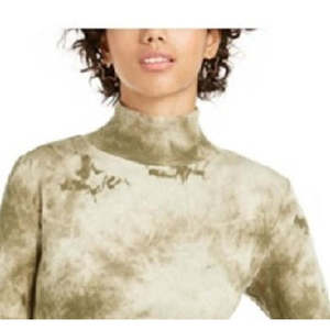 Haut décontracté à col montant tie-dye Planet Gold Junior vert taille M - Product Image 2