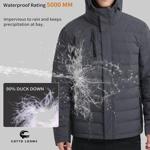 Doudoune surdimensionnée à la mode à capuche chaud personnalisé hommes léger OEM ODM à la mode premium 2025 vente chaude manteau d'hiver - Product Image 4