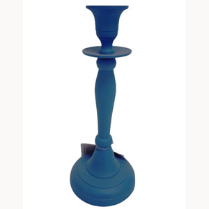 Bougeoir Aluminium Argent Nickel pour Dessus De Table Bougeoir De Noël Abordable Bougie Pilier En Vrac Fabriqué À La Main - Product Image 4