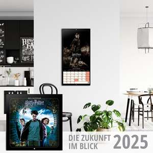 Calendario de Mesa de Harry Potter 2025, Agenda de Papel Impreso para Decoración de Oficina, Reloj, Exhibición Promocional y Uso como Bloc de Notas - Product Image 1
