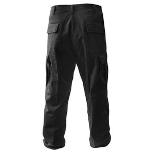 Pantalon Cargo de sport décontracté de haute qualité pour hommes Pantalon de travail taille moyenne avec multi-poches Pantalon de survêtement droit imperméable vintage - Product Image 4
