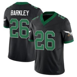 เสื้อฟุตบอลสหรัฐอเมริกา26 saquon Barkley 1 jalen hurts 33 dejean 11สีน้ำตาล62 kelce 6เสื้อเย็บเสื้อเชิ๊ตเสื้อสีเขียวเคลลี่ - Product Image 3