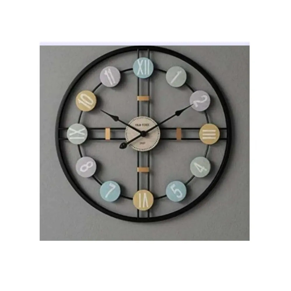Top Seller 100 % Pure Metal Roman & Digit Numeral Beautiful Wall Clock Home & Office and Living Room Clock