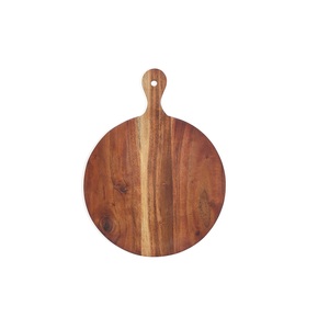 Tabla para Pizza de Madera de Acacia de Alta Calidad, Apta para Lavavajillas, 100% Madera de Acacia Natural, Tabla para Servir Alimentos, Tamaño Personalizado - Product Image 5