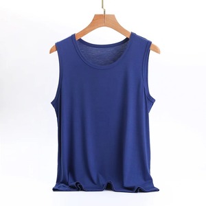 Sous-vêtement de sport pour homme, col rond, sans manches, respirant, en polyester et coton, personnalisable - Product Image 4