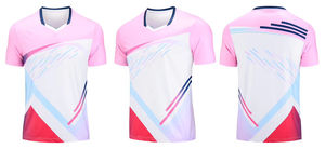 เสื้อยืดแบดมินตันและเทนนิสสำหรับทั้งชายและหญิงเสื้อยืดเทนนิสสำหรับเล่นกอล์ฟ100% โปโลผ้าฝ้ายด้านหน้าติดโลโก้กางเกงขาสั้นเสื้อเจอร์ซีย์ด้านหน้าหนุ่ม - Product Image 5