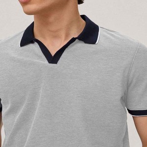 เสื้อเชิ้ตผู้ชายแขนสั้นผ้าฝ้าย & เส้นใยไม้ไผ่ลำลองไซส์ใหญ่พิเศษปักโลโก้ได้ตามต้องการระบายอากาศได้ดี - Product Image 2