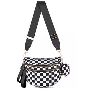 Borsa a Tracolla Vintage con Cinghia Singola, Antifurto, Impermeabile, Multitasche, Fodera in Poliestere, da Donna, per Inverno ed Estate, con Catena - Product Image 1