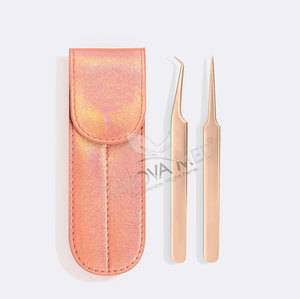 INNOVAMED INSTRUMENTS Meilleure vente Volume pince à cils doré en acier inoxydable poignée confortable Extensions de cils beauté - Product Image 6