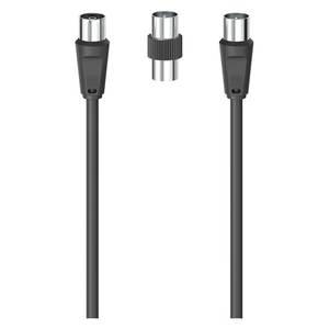Antena de TV Cavo Negra de 3 m con Adaptador de 75 Db 00205308 Categoría de Producto Adaptadores y Conectores - Product Image 2