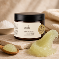 Sampo Scrub Kulit Kepala Organik Kelas Salon dengan Garam Laut dan Rosemary untuk Penggunaan di Rumah, Formula Perawatan Rambut Pembersih Mendalam, Pengontrol Minyak, dan Anti Ketombe