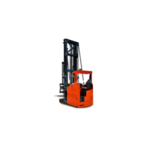 Carretilla elevadora de pasillo, carretilla de alcance estrecho diseñada para el manejo de palés apilables en almacén y operaciones de almacenamiento de estantes altos - Product Image 3