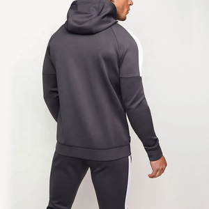 Conjunto de chándal con logotipo personalizado para hombre, ropa para trotar, chándales para hombre, color sólido, venta al por mayor - Product Image 2