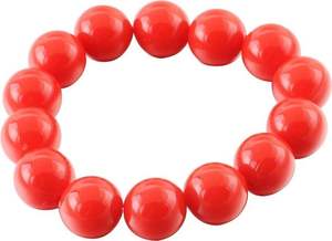 Bracelet tendance en perles de résine multicolores de forme ronde, fait à la main, style audacieux, bijoux de style ange, bracelet extensible brillant - Product Image 4