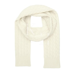 Bufanda de lana de punto para mujer con estilo, envoltura de invierno de mezcla de lana suave para oficina y uso informal, bufanda larga de moda para clima frío - Product Image 5