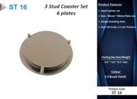 Meilleure vente en gros Ensemble de sous-verres en acier inoxydable pour café, thé, table à manger, décoration, coffret cadeau