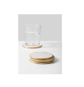 Handcrafted Stainless Steel Coasters 5mm Thick with High Durability and Premium Non-slip Backing for a Stylish Elegant Setting - Product Image 1