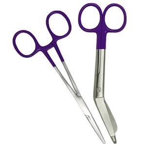 Ciseaux à pansement de haute qualité ciseaux et pinces incurvés pour soins infirmiers médicaux ensemble de 2 pièces Excellente qualité - Product Image 5