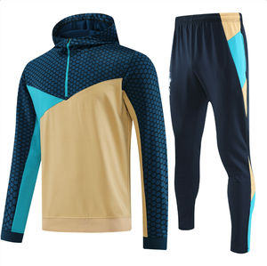 Conjunto Deportivo de Algodón para Hombre de Alta Calidad OEM, Primavera, Color Sólido, Cálido, Forro Polar, Manga Larga, Transpirable, Secado Rápido, Diseño Personalizado - Product Image 2