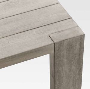 Ensemble de table à manger grise en teck, fabriqué en Indonésie - Product Image 6