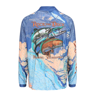 Camisas de Pesca al Por Mayor, Resistentes al Viento, de Secado Rápido, Anti-UV, con Impresión Digital Personalizada, Transpirables, Tallas Grandes, para Torneos - Product Image 2