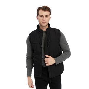 Chaleco de Trabajo Unisex Personalizado con Cierre de Cremallera, Impermeable y Cortavientos, Tejido de Poliéster de Alta Calidad, Relleno de Algodón, Sin Mangas, 220g, 4 Bolsillos - Product Image 1