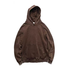 High Street Winter Vintage Washed Solid Color Sweat à capuche American Street Loose Fried Snowflake Hoodie - Product Image 3