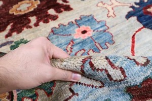 Tapis moderne afghan Oushak 8x10 pieds Tapis de haute qualité noué à la main en soie Belle Oriental Antique Traditionnel Prière colorée - Product Image 2