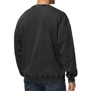 Sweat-shirts à capuche oversize pour hommes, unis, de haute qualité, impression de logo personnalisée, basiques en coton mélangé, sweat-shirt pour hommes - Product Image 2