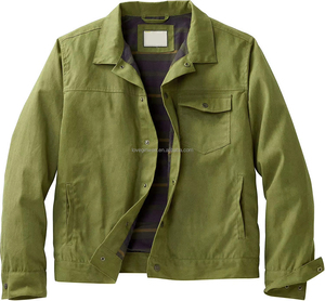Mens Buck <strong>Waxed</strong> <strong>Trucker</strong> <strong>Jacket</strong> Cotton Fabric Casual Woven Winter <strong>Jackets</strong> Quilted <strong>Jacket</strong> Plain Dyed OEM Designs - Product Image 6