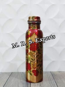 34 Oz Pure Copper <b>Water</b> <b>Bottle</b> Premium Quality <b>Metal</b> Copper <b>Bottle</b> Handcrafted Large Hammered Copper by M. R. S. EXPORTS - Product Image 6